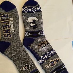 Baltimore Ravens Holiday Socks